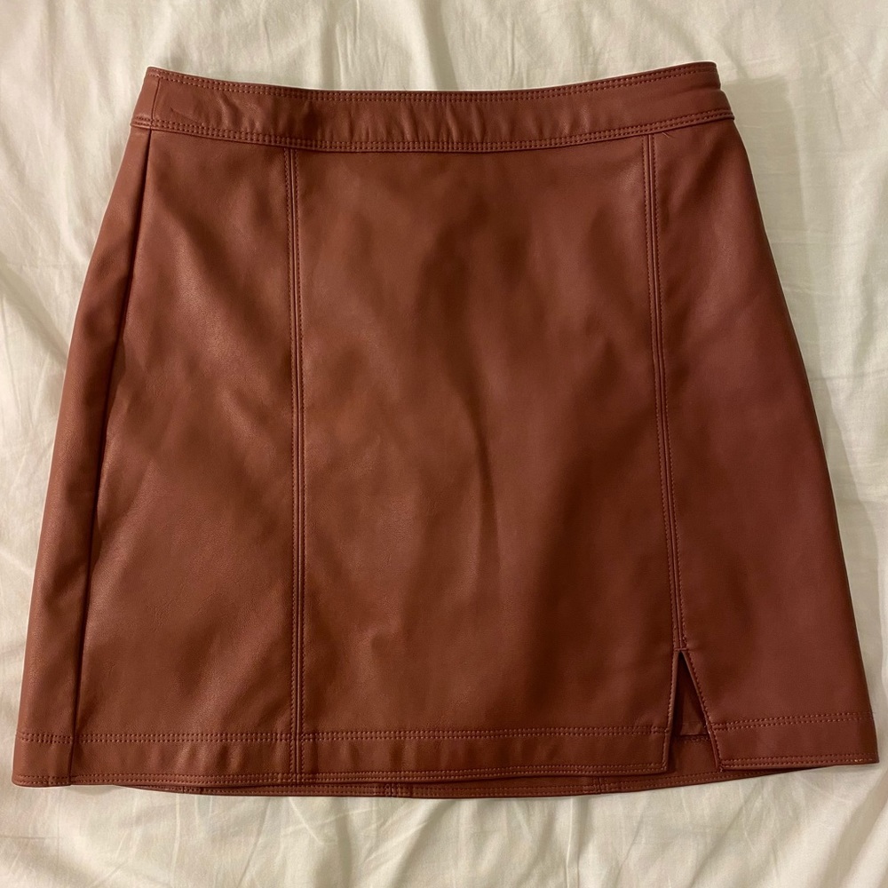 Faux Leather Skirt🌹